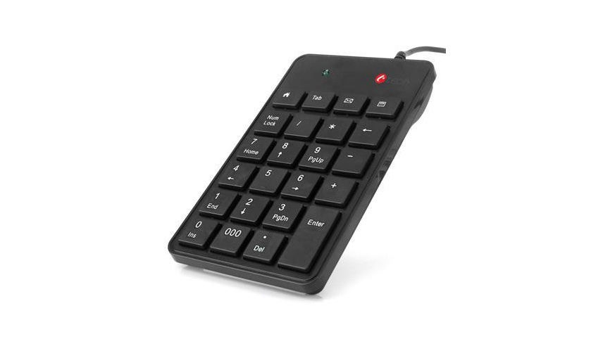 C-Tech klávesnice numerická KBN-01, 23 kláves, USB slim black
